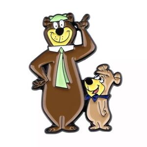 Yogi Bear & Boo-Boo Enamel Pin, Comic Book Character 1958